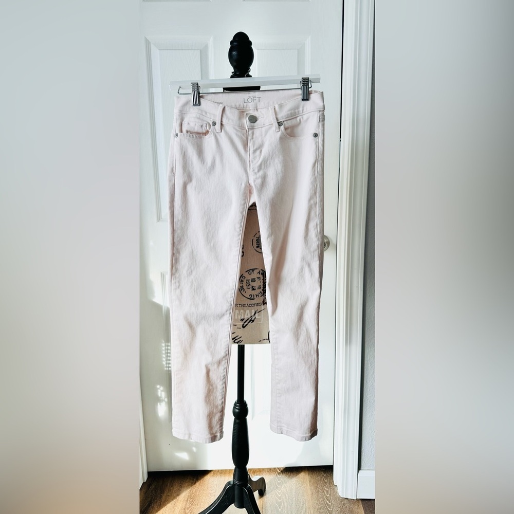 Ann Taylor Loft Blush Denim Pants